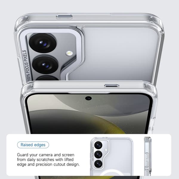 Mobilskal för Samsung Galaxy S26 Magnetiskt Shockproof TPU - Vit