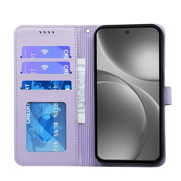 Oppo Find X9 Pro 5G Plånboksfodral Konstläder - Lila