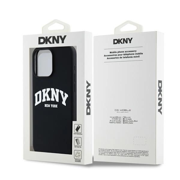 DKNY iPhone 15 Pro Max Mobilskal MagSafe Silikon Vit Logo