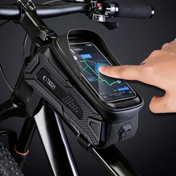 Tech-Protect Cykeltaske „L“ V2 Universal Sakwa - Sort Svart