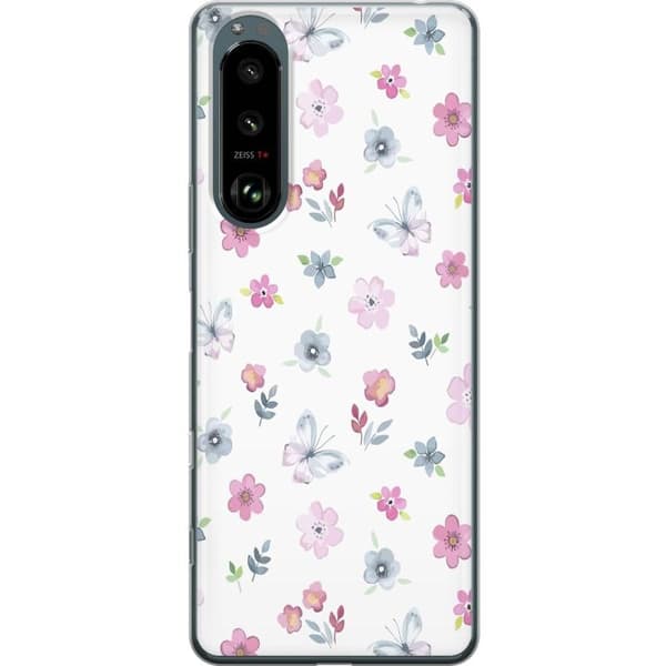 Mobilcover til Sony Xperia 5 III med blomster og sommerfugle