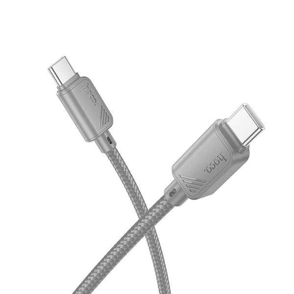HOCO USB-C till USB-C Kabel 3A 60W X113 1 m - Grå