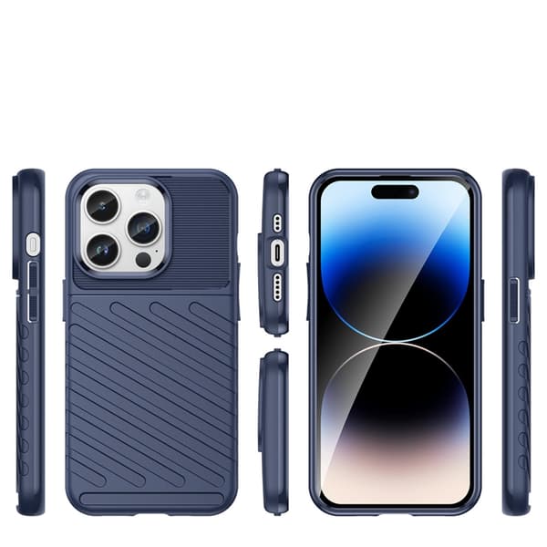 iPhone 14 Pro Max Skal Thunder Armored - Blå Blå