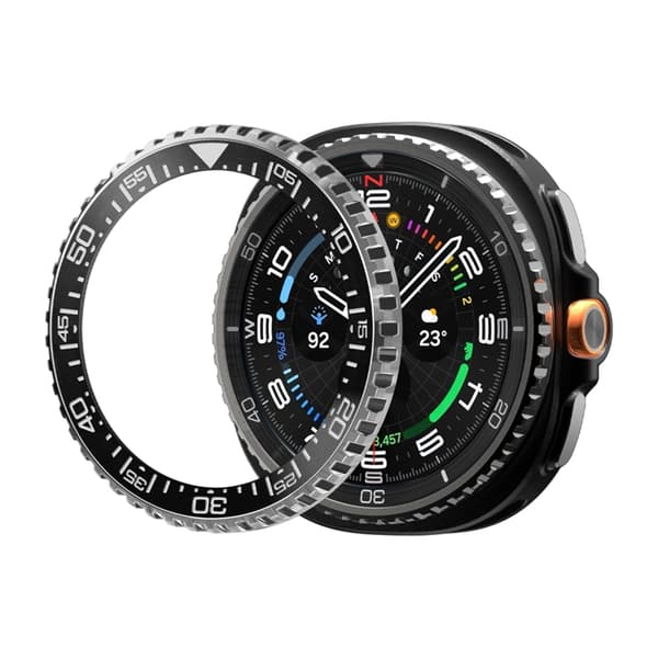 Spigen Galaxy Watch 8 Classic (46mm) Kuori Bezel Tune Pro - Musta Svart