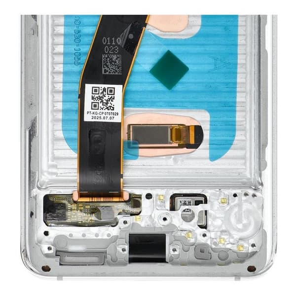 SAMSUNG S20 4G Skärm med LCD-display SOFT OLED - Vit Vit