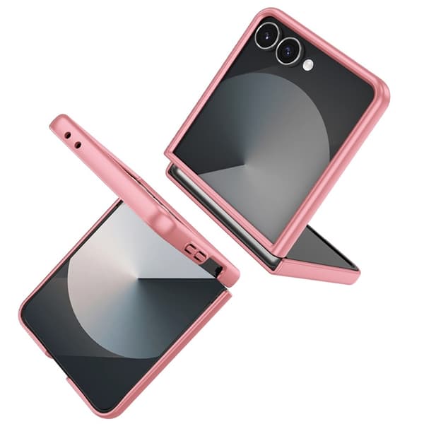 Mobilskal till Galaxy Z Flip 7 5G Rotatable Ring Kickstand - Rosa Rosa