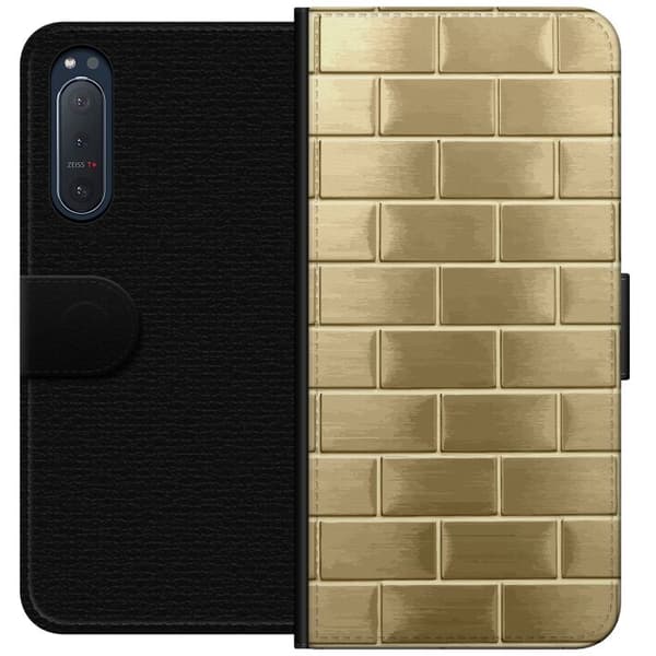 Pung Taske til Sony Xperia 5 II med gyldne klodser