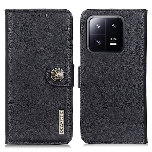 KHAZNEH Xiaomi Mi 11 Ultra Plånboksfodral Cowhide - Svart Svart