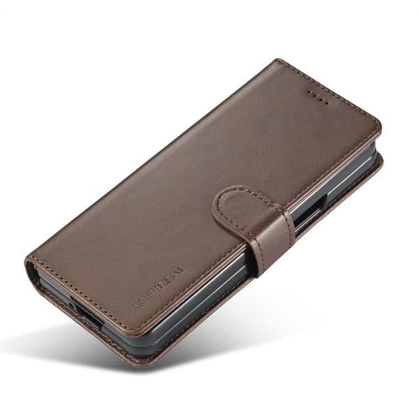 LC.IMEEKE Samsung Galaxy Z Fold6 Plånboksfodral Konstläder - Brun