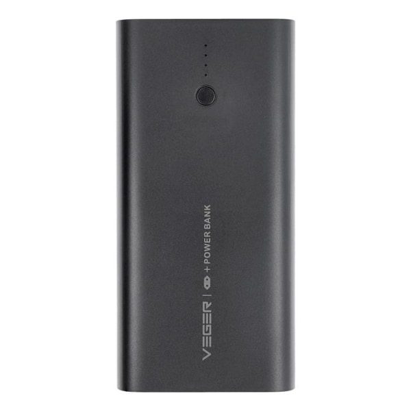 VEGER Powerbank 10000 mAh PD QC 3.0 20W ACE100 - Svart