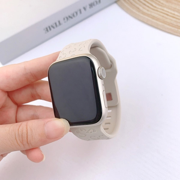 Apple Watch (38/40/41mm) Armband Leopard Texture - Starlight
