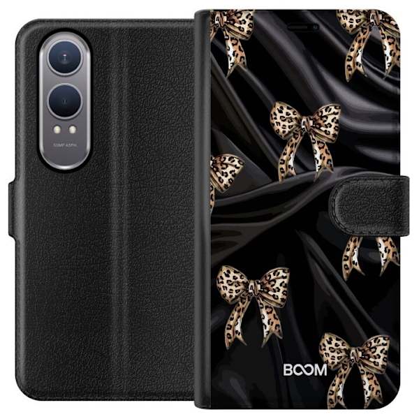 Plånboksfodral till OnePlus Nord CE4 Lite med Leopard Bow