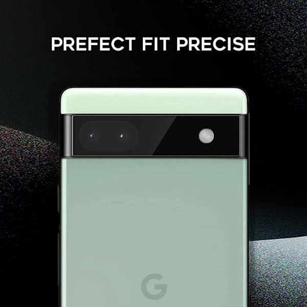 [2-PACK] Google Pixel 6a Härdat glas Kameralinsskydd - Clear Transparent