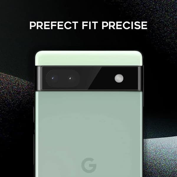 [2-PACK] Google Pixel 6a hærdet glas kameralinsedæksel - klar Transparent