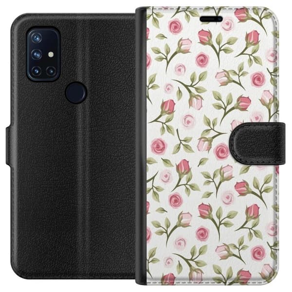 Pungcover til OnePlus Nord N10 5G med Blomstret