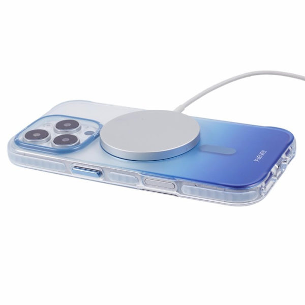 X-LEVEL Mobilskal till iPhone 16 Pro MagSafe TPU Gradient Blå