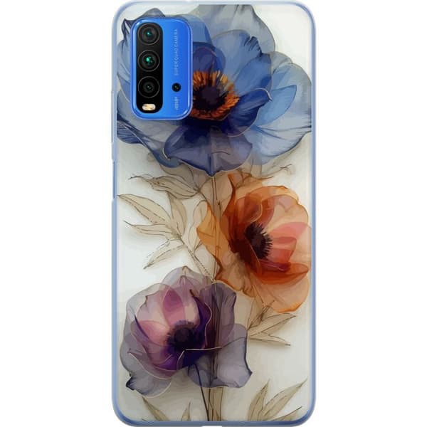 Mobilskal till Xiaomi Redmi 9T med Silkesblommor