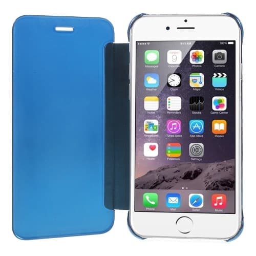 Mirror Surface -kotelo iPhone 6/6S Plus - Vaaleansininen Blue