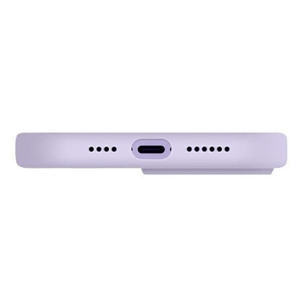 Uniq iPhone 14 Plus Mobiskal Lino - Lilac Svart