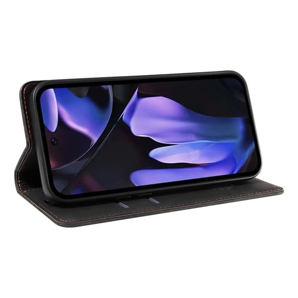 BETOPNICE 003 Google Pixel 9a Plånboksfodral Konstläder - Svart