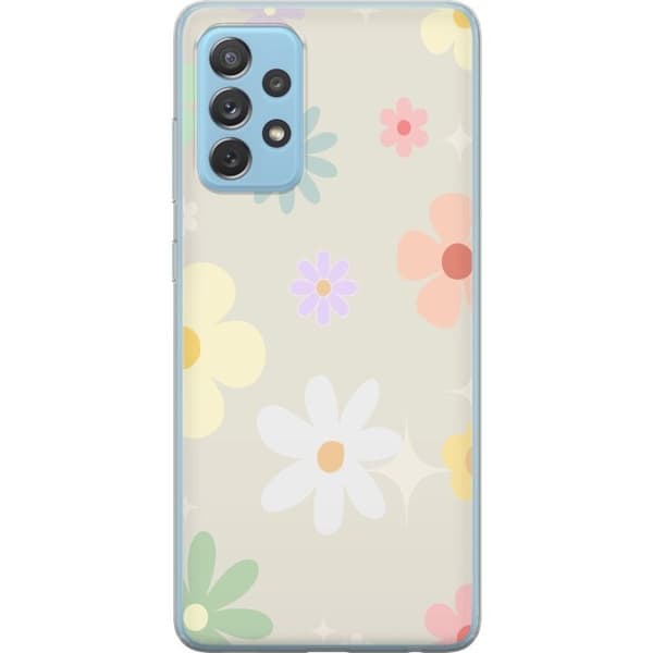 Mobilskal till Samsung Galaxy A72 5G med fejdande blommor