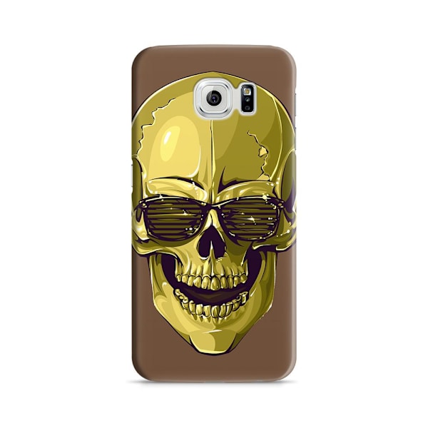 Skal till Samsung Galaxy S6 - Hipster Skull Brun