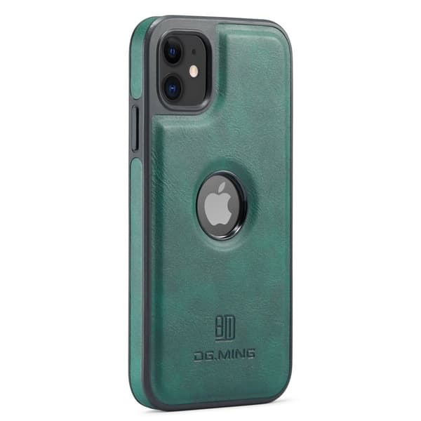 DG.MING Mobilskal till iPhone 11 PU Läder Coated PC+TPU - Grön