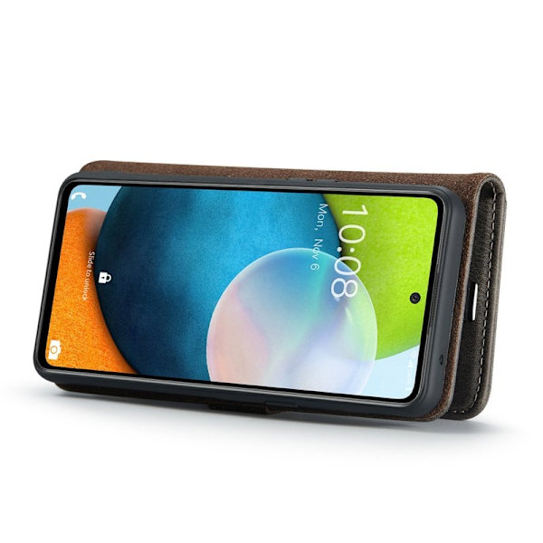 DG.MING Galaxy A53 5G Plånboksfodral i Äkta läder - Grå