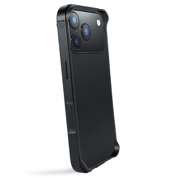 Mobilskal till iPhone 17 Pro Bumper Ultra Thin Metal TPU - Svart Svart