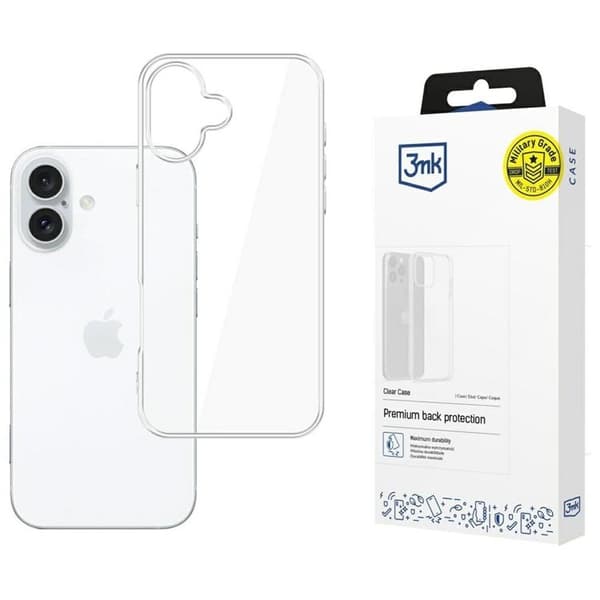 3MK Telefontaske til iPhone 17 Klar TPU - Gennemsigtig Transparent