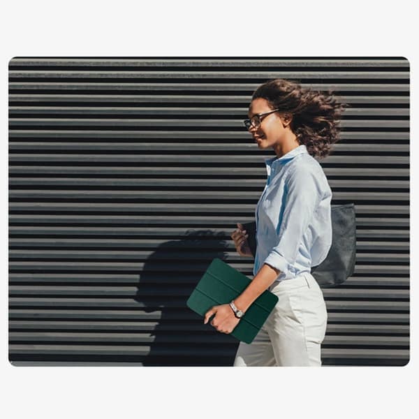 Tech-Protect iPad 10.9"/iPad 11" Etui Lærred - Mosgrøn Svart