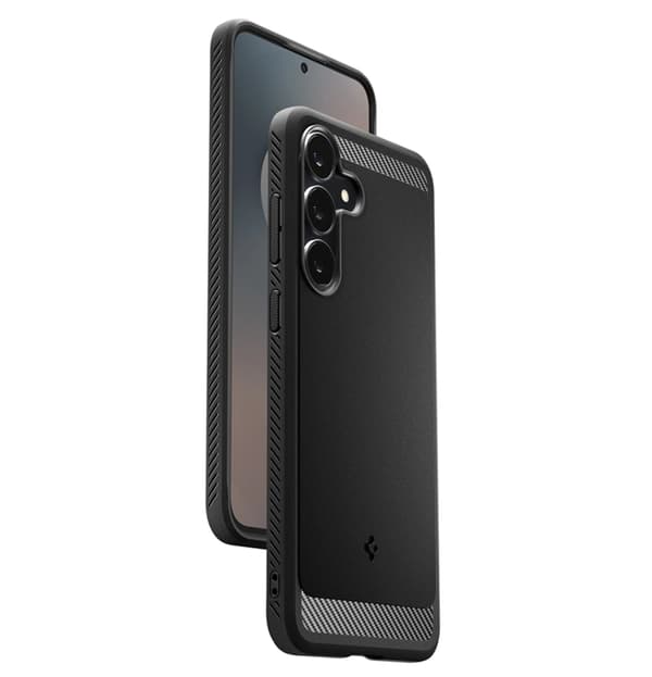 Spigen Mobilskal till Galaxy S25 FE Rugged Armor - Matte Svart Svart