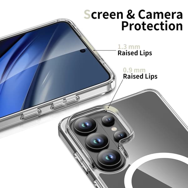 Tech-Protect Mobilskal För Galaxy S26 Ultra MagSafe Flexair Hybrid - Clear Transparent