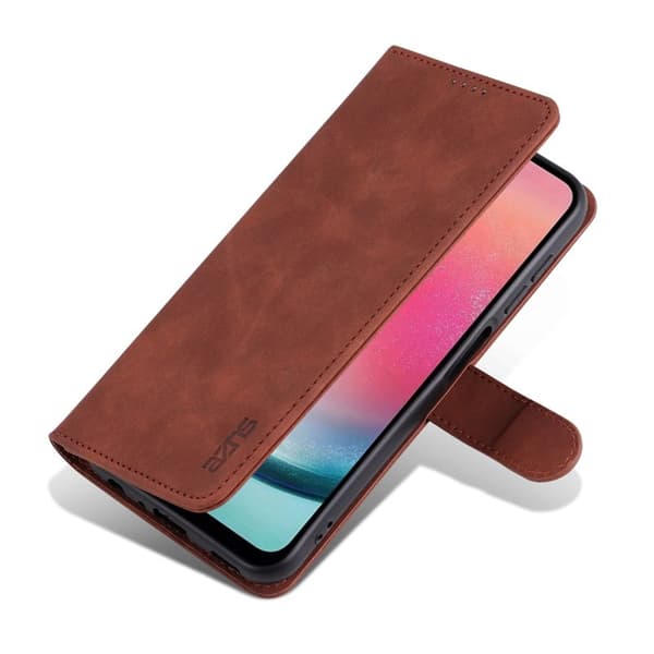 AZNS Samsung Galaxy A35 5G Plånboksfodral i Konstläder - Brun