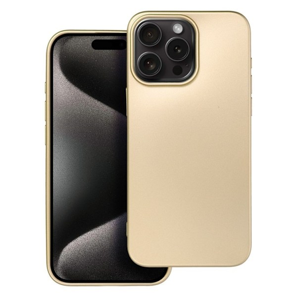 Mobilskal till iPhone 15 Pro Max Metallic - Guld Guld