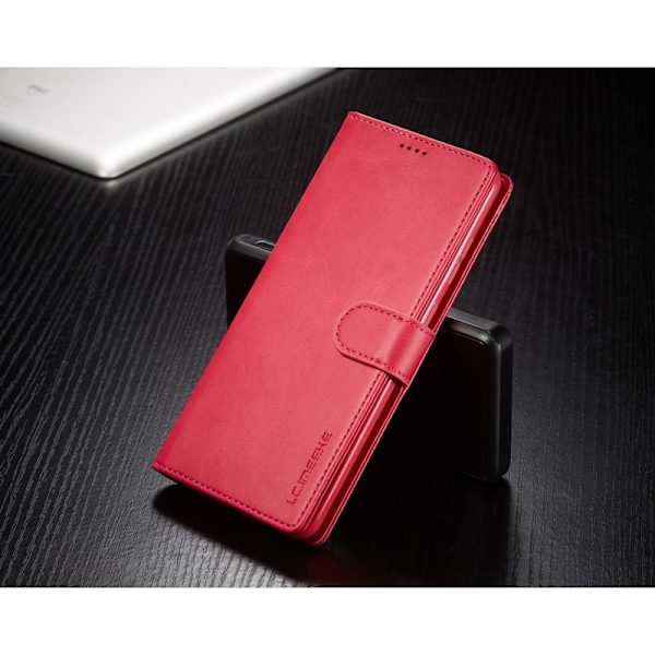 LC.IMEEKE Leather Stand Plånboksfodral för Samsung Galaxy S20 Plus - Rosa