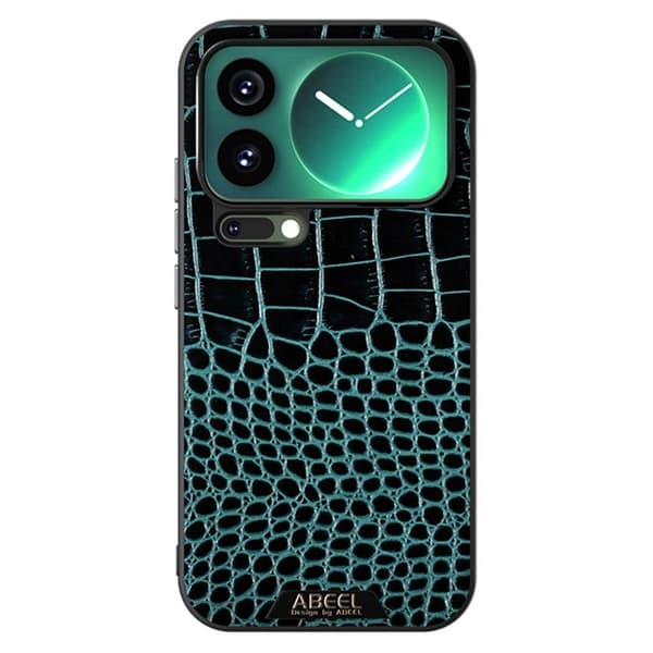 ABEEL Mobilskal till Xiaomi 17 Pro Max MagSafe Kroko Textur Grön