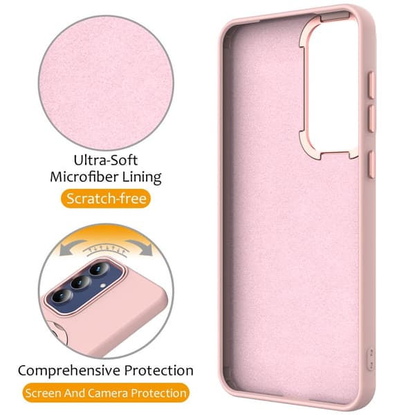 Mobilskal för Samsung Galaxy S26 Plus Magnetiskt Ring Kickstand TPU + PC - Rosa