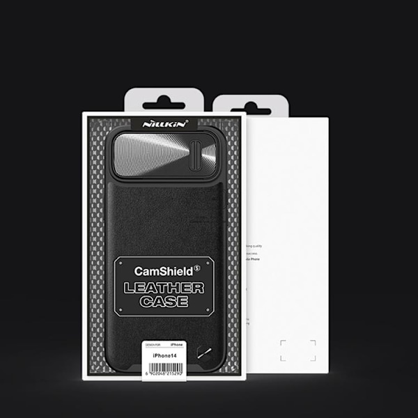 Nillkin iPhone 14 Plus -kuori CamShield Läder S - Sininen Blå