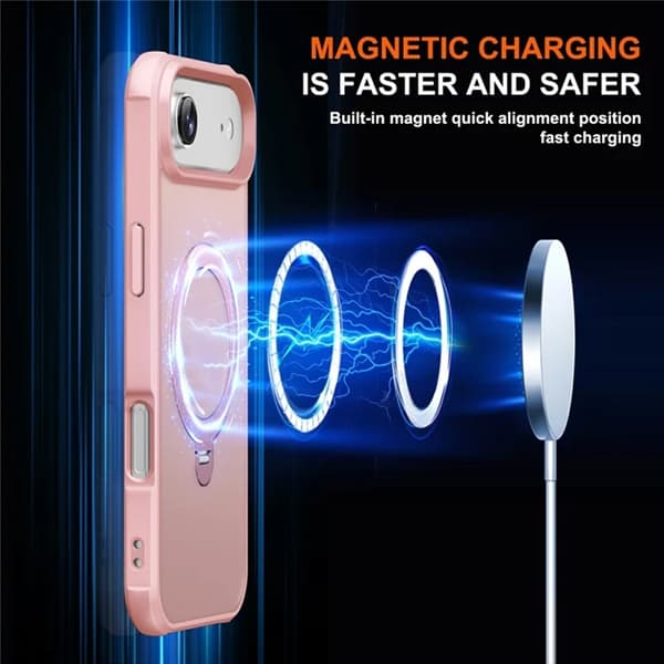 Mobilskal till iPhone Air MagSafe Kickstand TPU + PC - Rosa Rosa