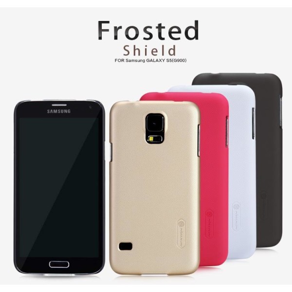 Nillkin Frosted Shield Skal till Samsung Galaxy S5 (Röd) + Skärm Röd