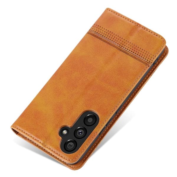 AZNS Samsung Galaxy S23 FE Plånboksfodral Flip Konstläder - Brun