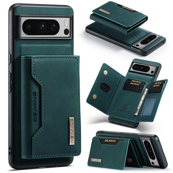 DG.MING M2 Series Google Pixel 8 Pro Plånboksfodral Konstläder Grön