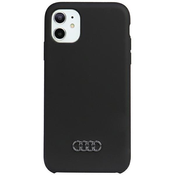 Audi iPhone 11/Xr mobiilisuojus silikoni - musta