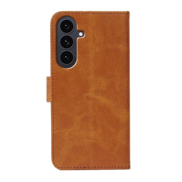 Samsung Galaxy S26 Plus Plånboksfodral Ställ Magnetisk Stängning Konstläder Gul