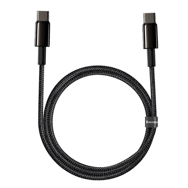 Baseus USB-C till USB-C kabel 100W 5 A 1m Svart Svart