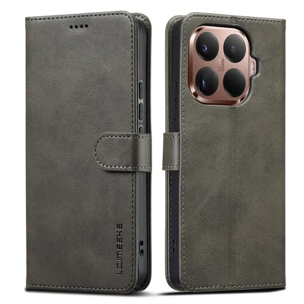 LC.IMEEKE Xiaomi 15T Pro Plånboksfodral Konstläder - Grå