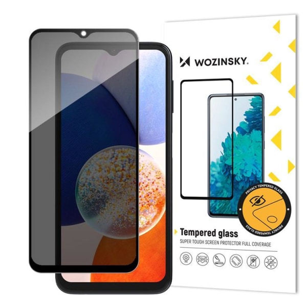 Wozinsky Galaxy A34 5G/A14 4G/5G Hærdet glas skærmbeskytter med Anti Spy