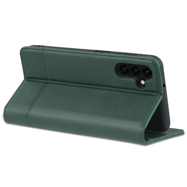 AZNS Samsung Galaxy A14 5G Plånboksfodral Konstläder - Grön