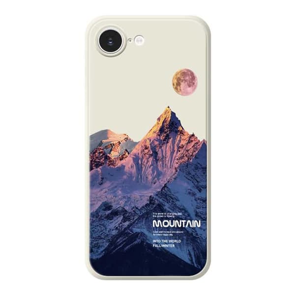 Mobilskal till iPhone 16e Blue Snow Mountain TPU - Beige Beige